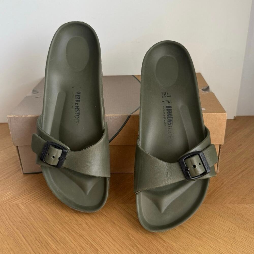 Birkenstock Madrid Eva ‘Forest Green’ Unisex Sandals- SZ Men 8- Women 10